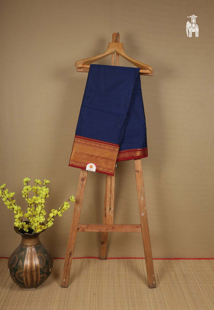 Deep Blue Narayanpet Cotton Saree