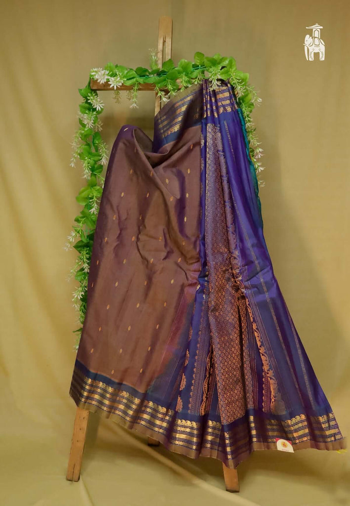 Dual Tone Gadwal Sico Saree