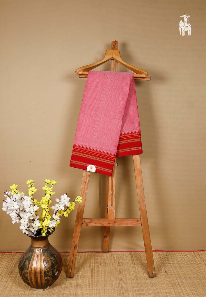  Pink Narayanpet Cotton Saree