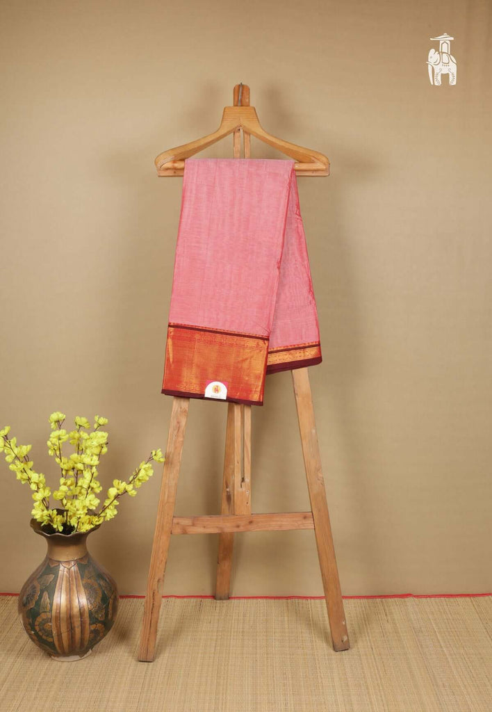 Rose Pink Narayanpet Cotton Saree