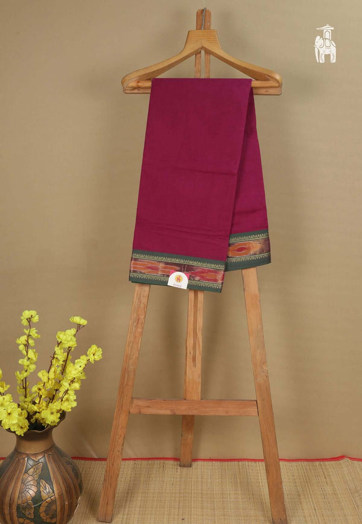 Wine Narayanpet Cotton Saree