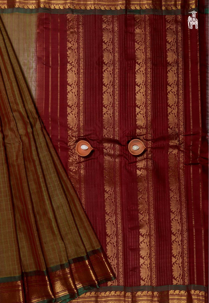 Brown Gadwal Sico Saree